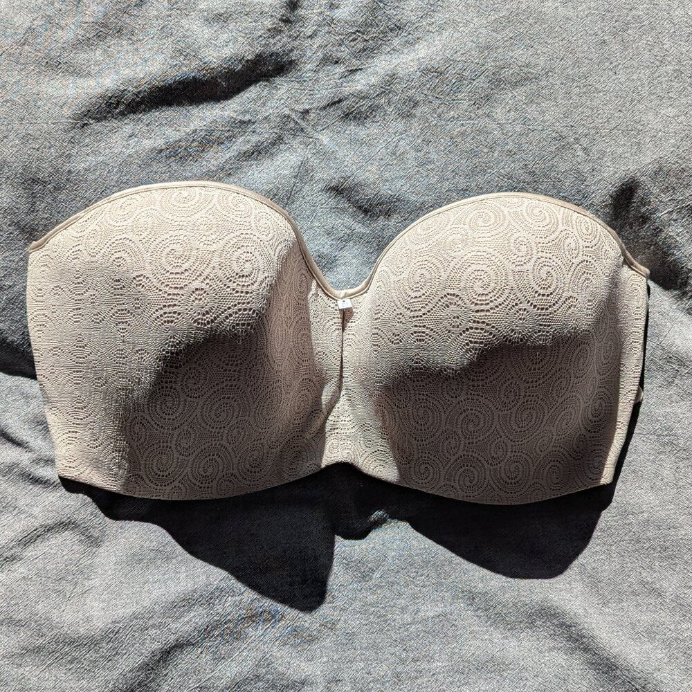 Natori Solution Shaper Bandeau Strapless Bra 34DDD Nude 1374110
